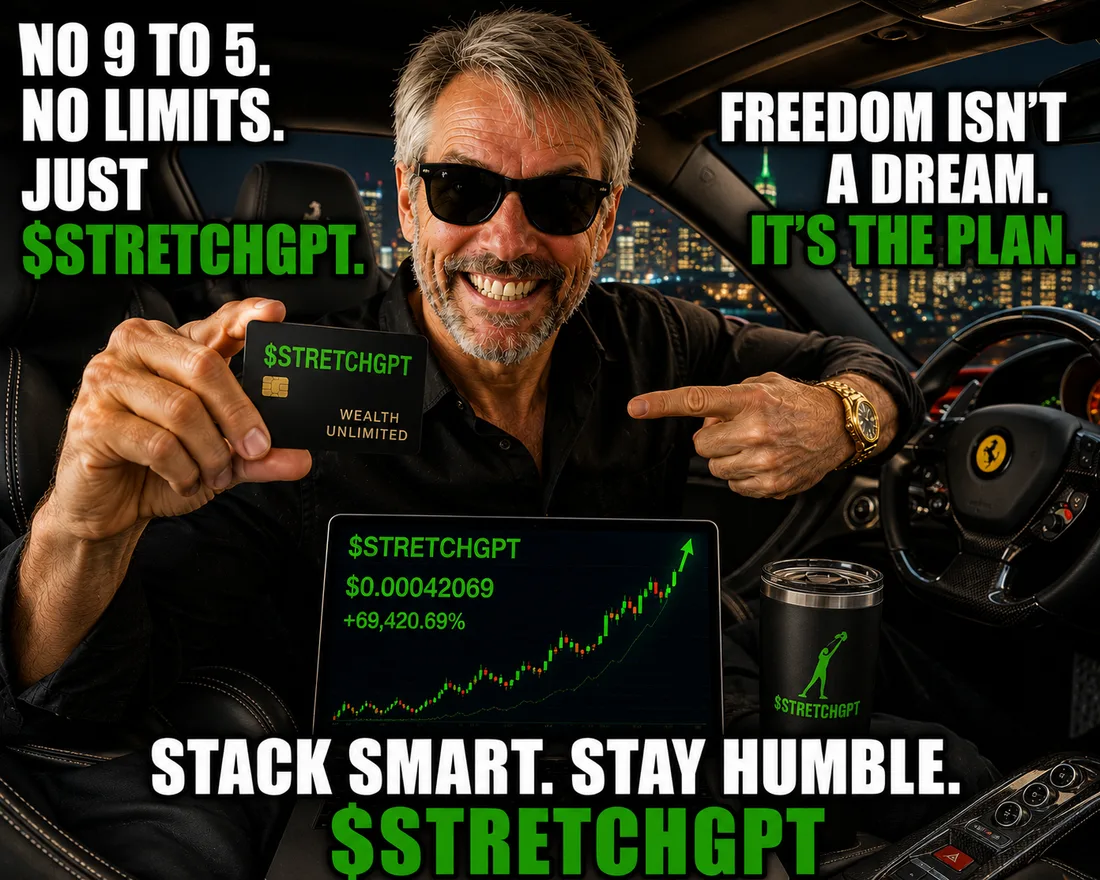 No 9 to 5. No limits. Stack smart. Stay humble — $STRETCHGPT